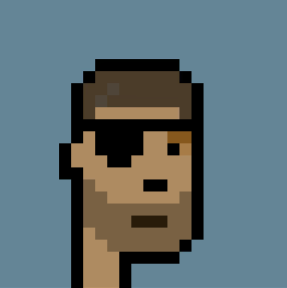 Darren's avatar: a pixel-art punk
